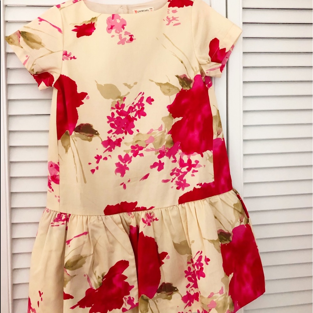 Crewcuts floral dress girls size 5 NWT